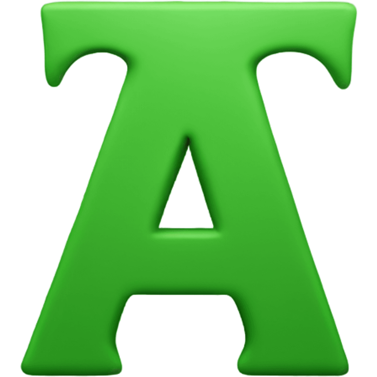 A giant W letter in a green color emoji