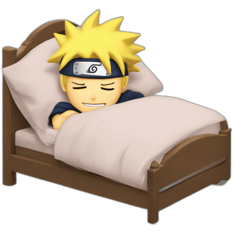 naruto sleep in bed emoji