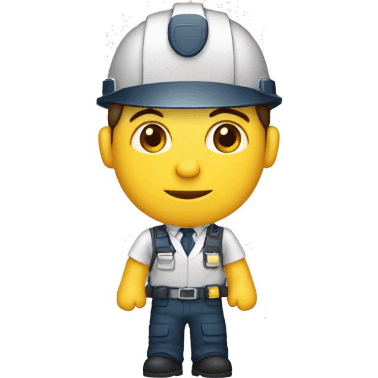 Ingeniero civil de cuerpo completo de tes morena emoji