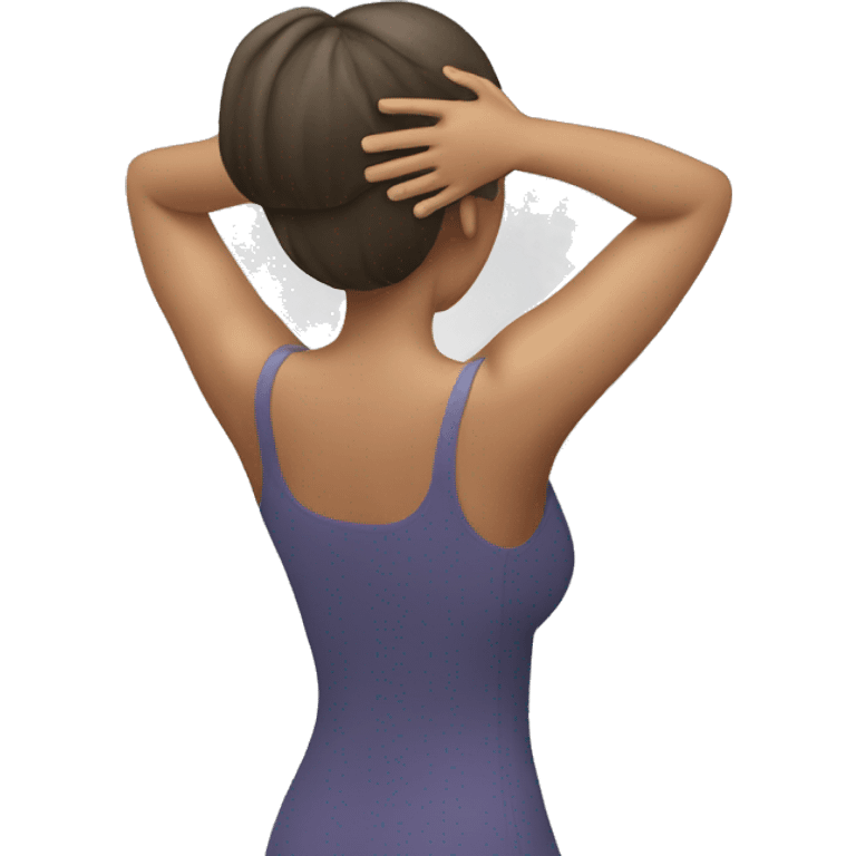 Woman massaging her head (stressed) emoji