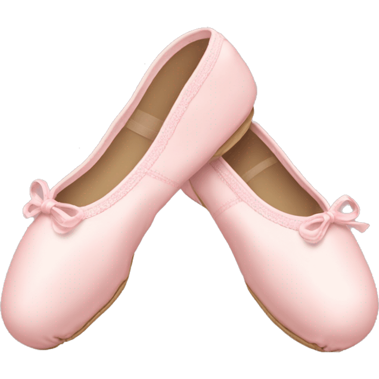 Pale pink ballet shoes emoji