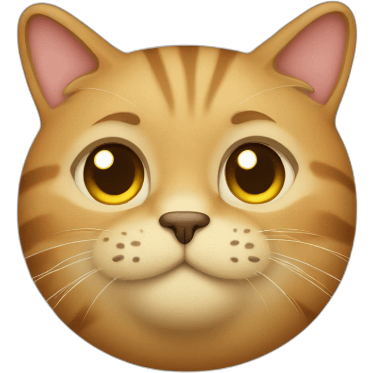 Lite-brown-Fat-cat emoji