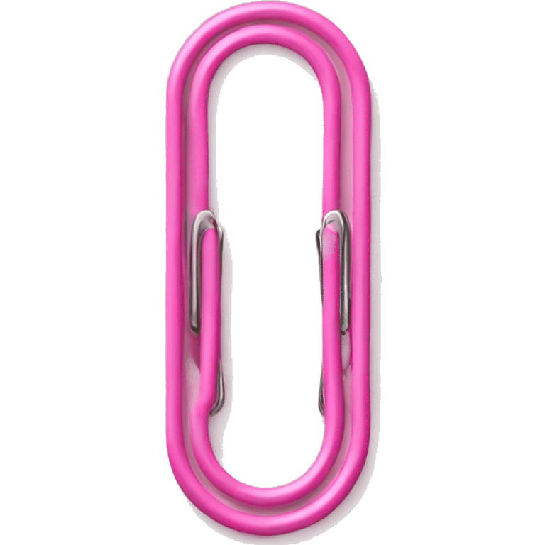 Pink paper clip emoji