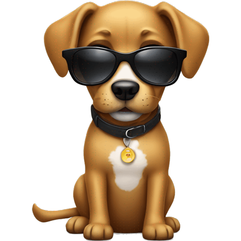 dog wearing sunglasses  emoji