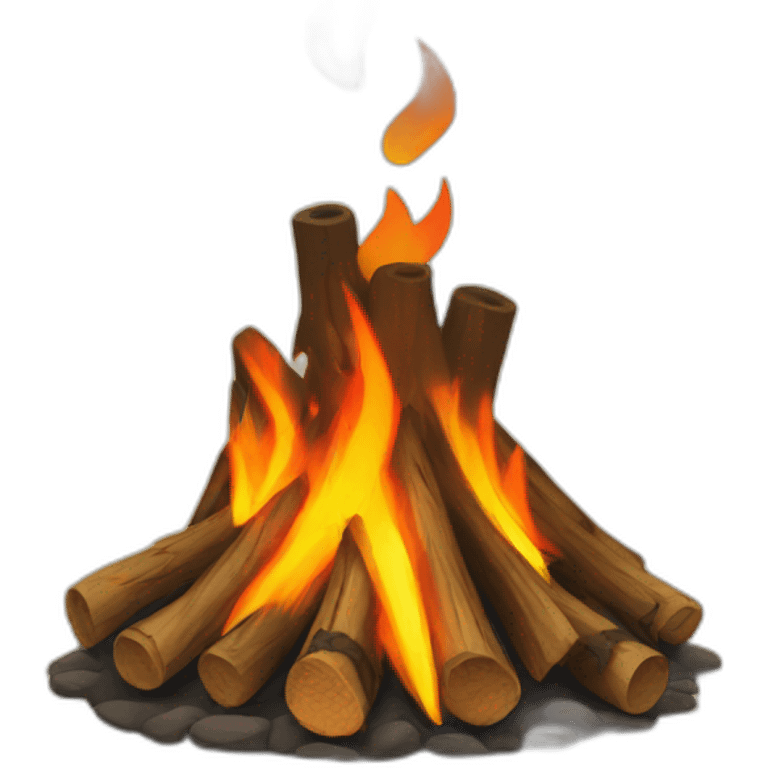 Tribal bonfire emoji