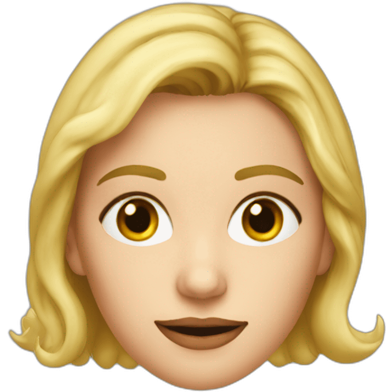 Sandra Huller german actress face head emoji