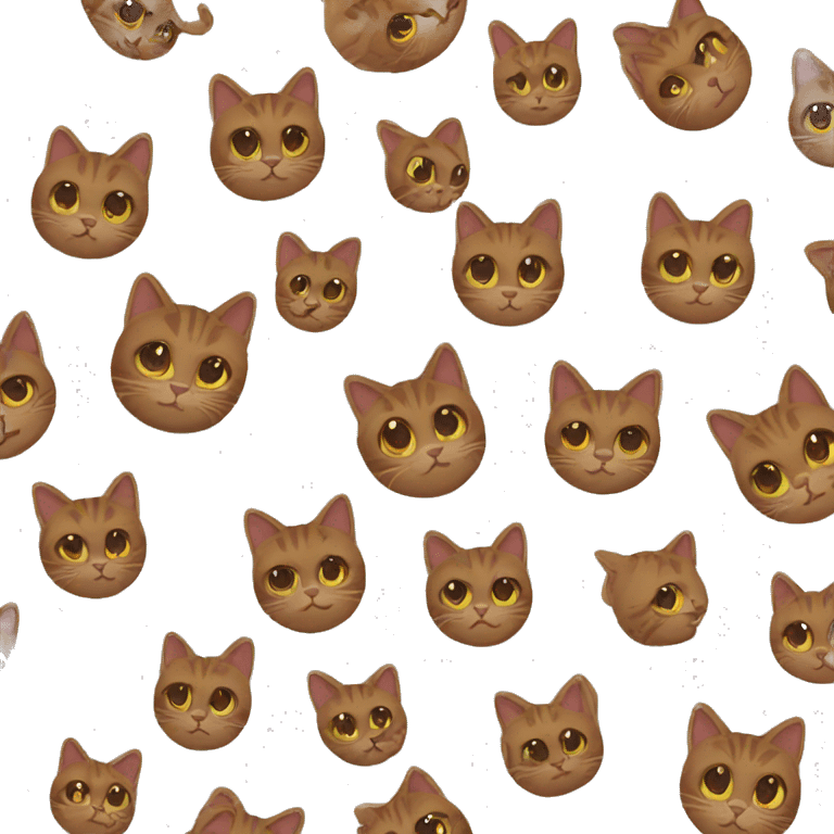 Brown cat emoji