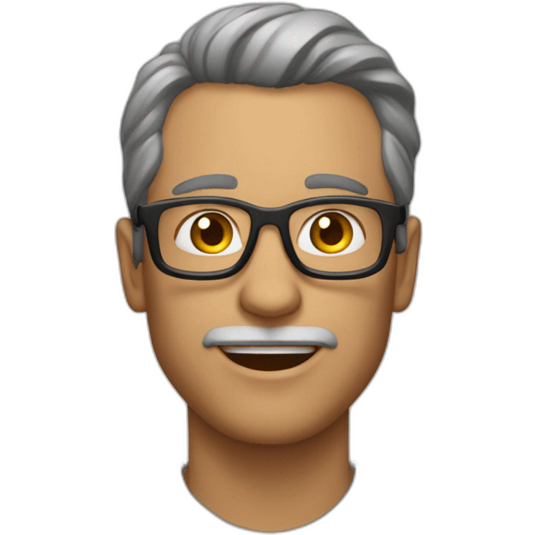 Homem com deleniador emoji