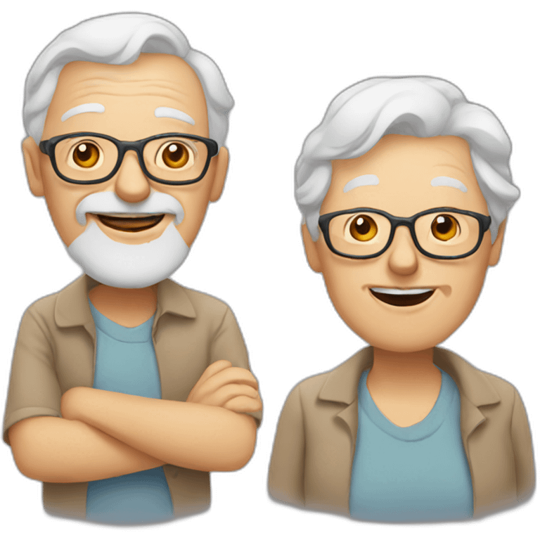 elderly-friends emoji