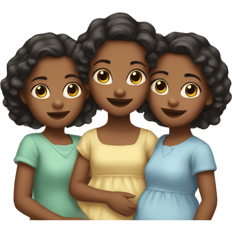 Three baby sisters emoji