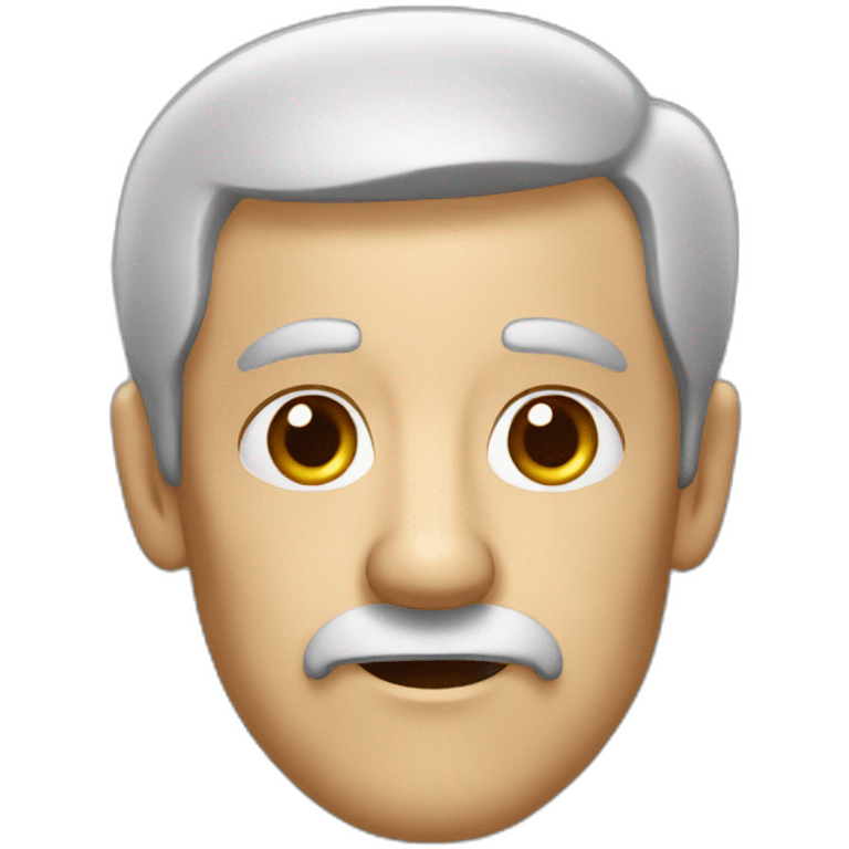 OLD MAN, SQUARE FACE,BIG NOSE, gray hair emoji