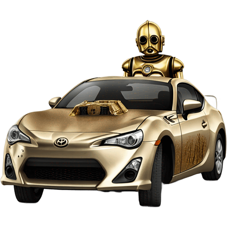 Dusty 2013 Toyota 86 old west Bounty hunter C-3PO carbonized tarnished from space  emoji