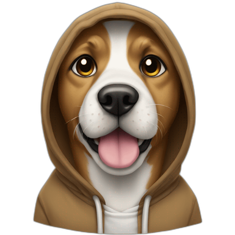 Dog with hoodie  emoji