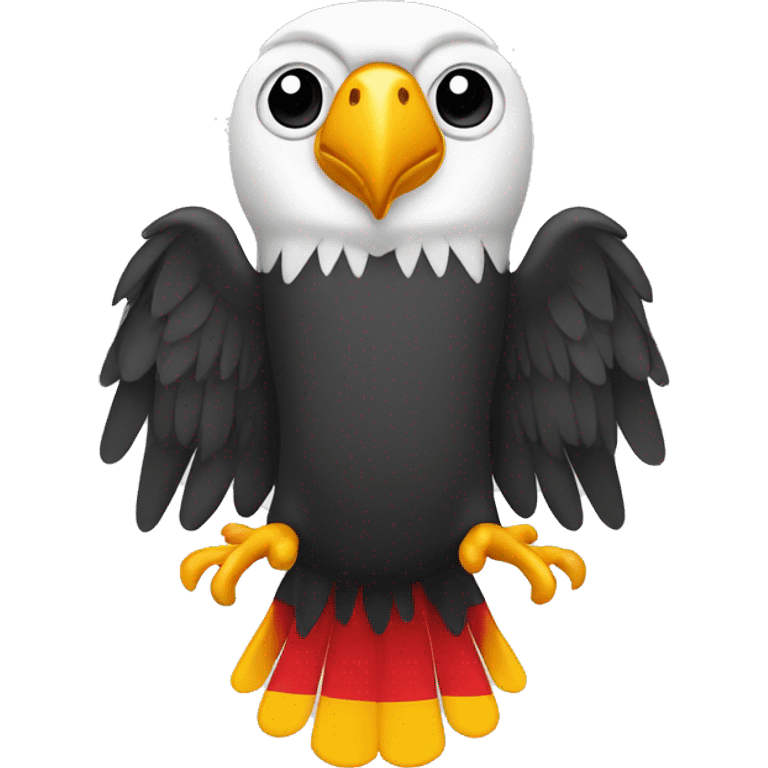 Deutschland Flaggemit ein Adler emoji