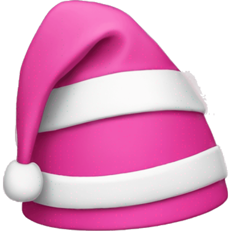 Pink Santa hat emoji