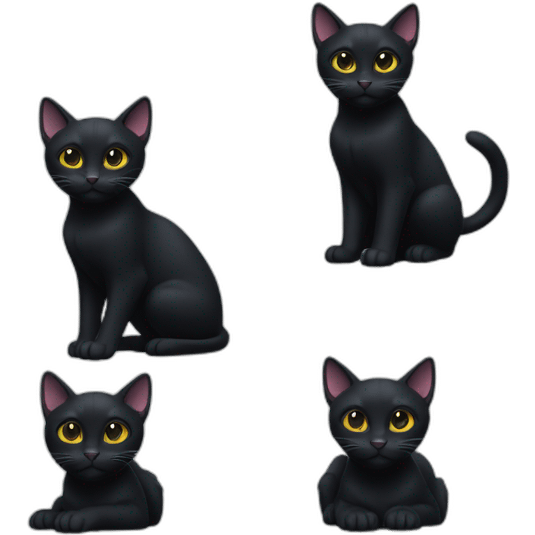 AI Black Cat emoji