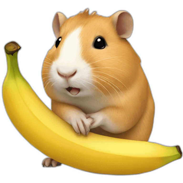 Cavia with banana emoji