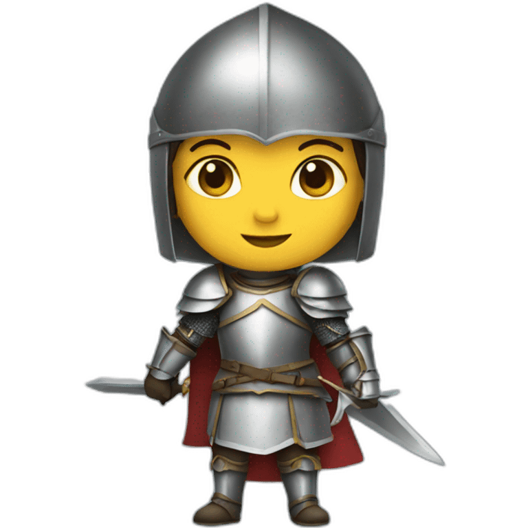 Girl-knight emoji