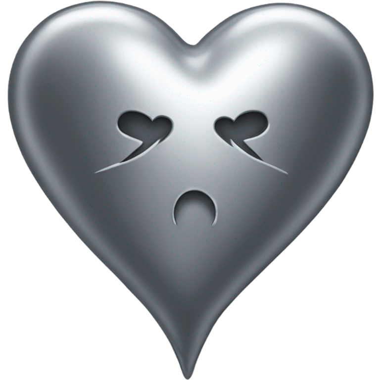 Chrome heart emoji