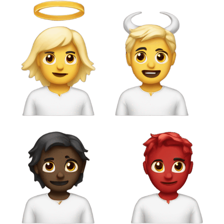 Angel and Devil emoji