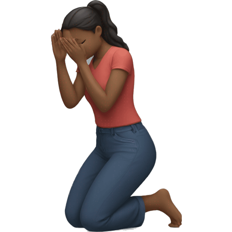 Kneeling woman emoji