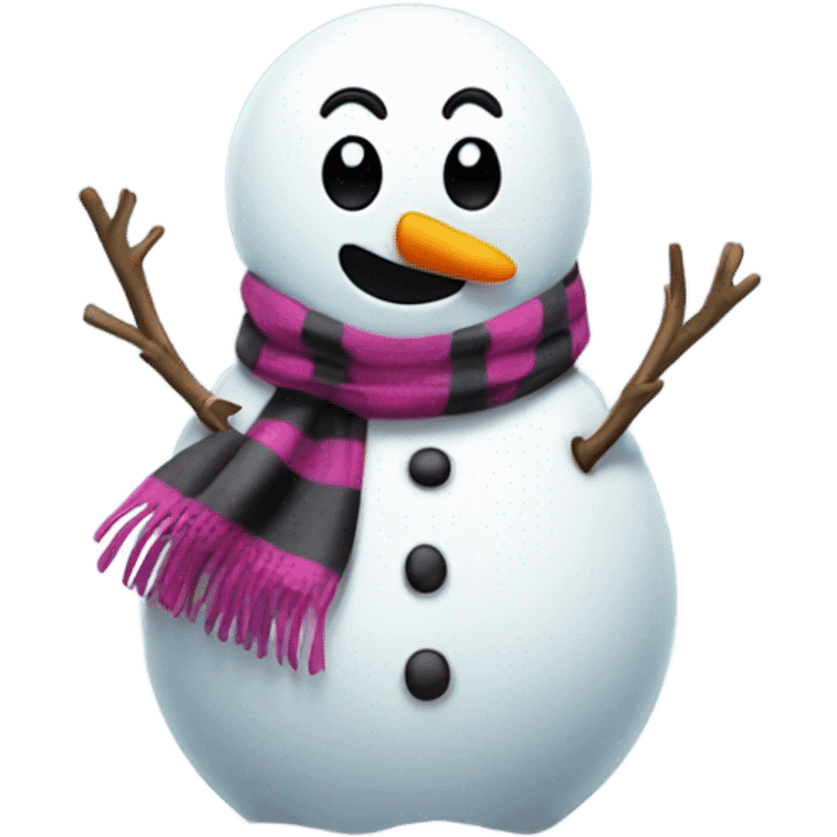 Emo snowman emoji