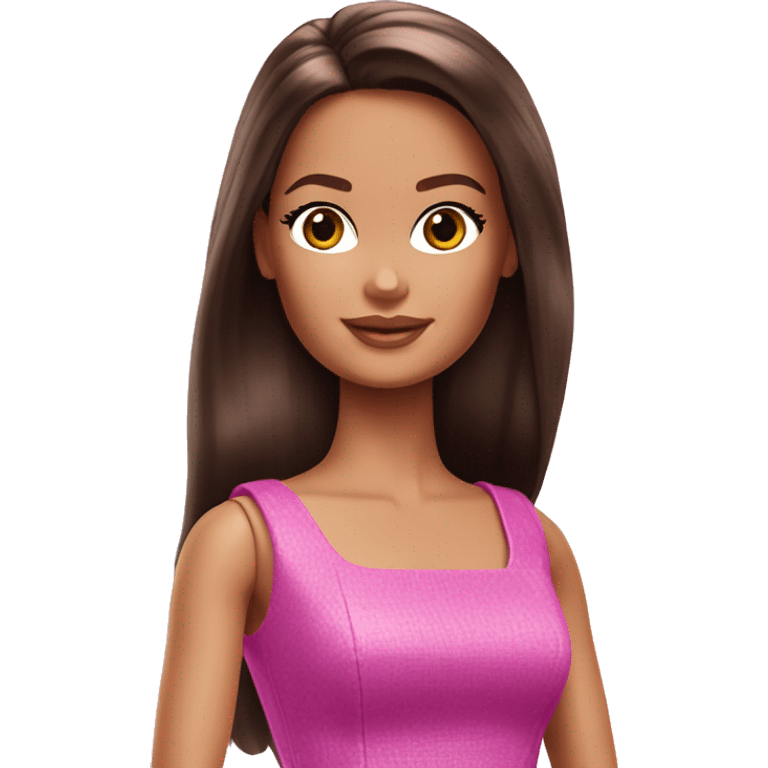 Barbie brunette emoji