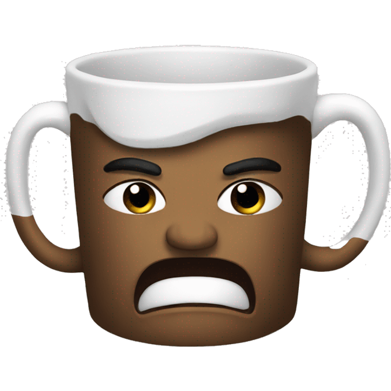 mad coffee mug emoji