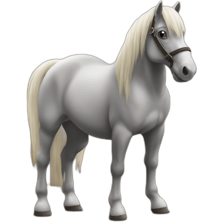 Cheval Alzen au craint laver emoji