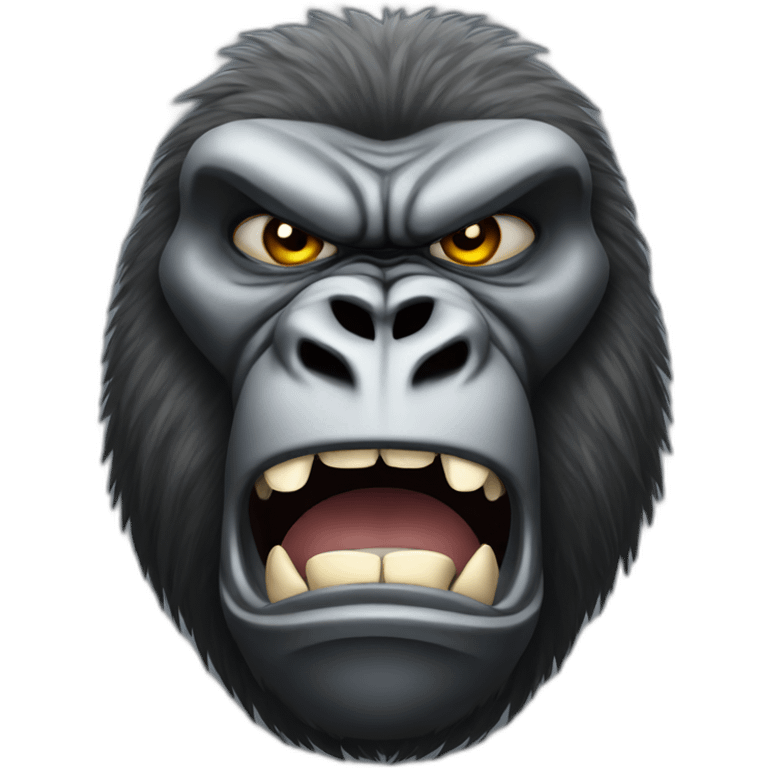 angry silverback gorilla emoji