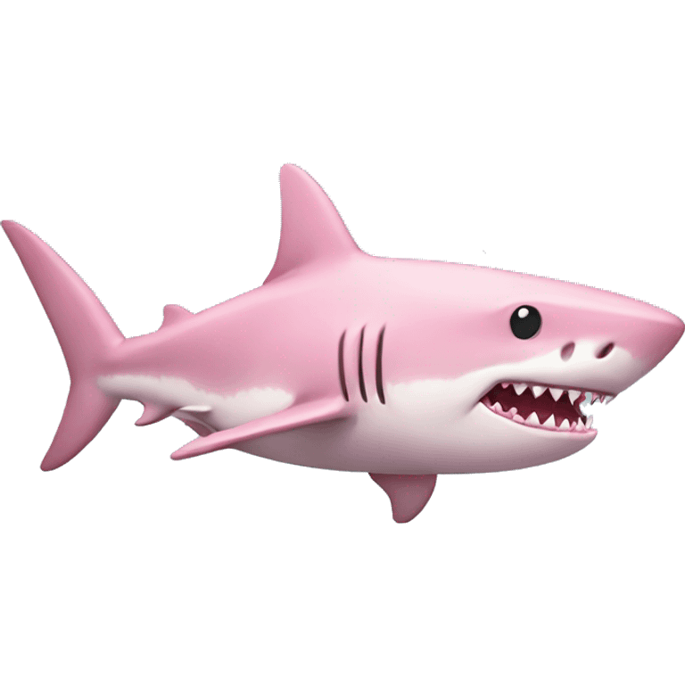 pastel pink shark emoji