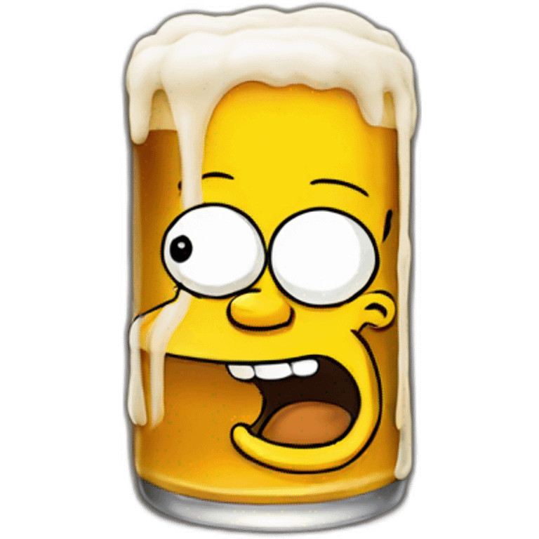 Simpson beer emoji