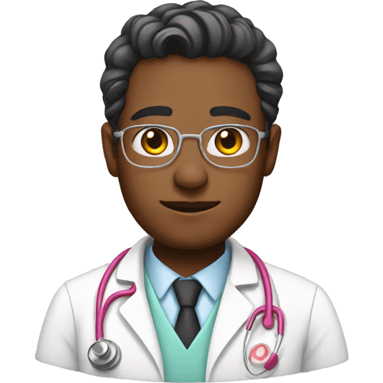 Pink doctor emoji