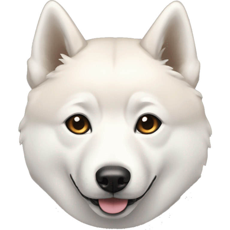 jindo with more white on right side emoji