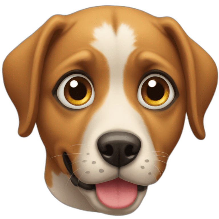 perrito con anteojos emoji