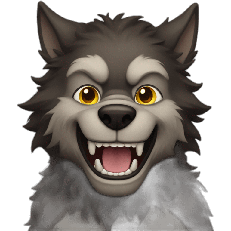 werewolf happy emoji