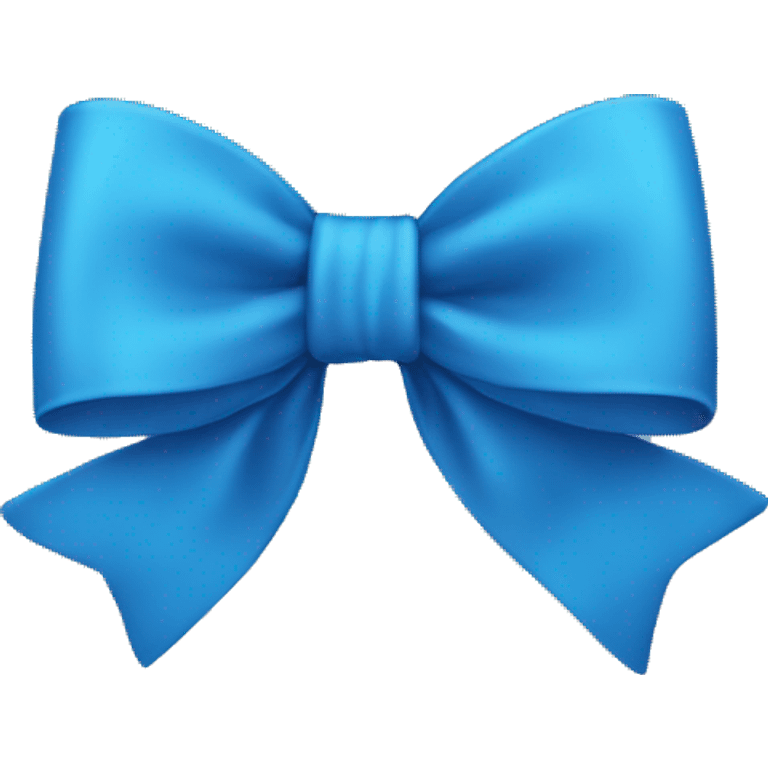 Blue bow emoji