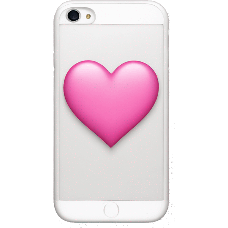 Iphone pink heart emoji