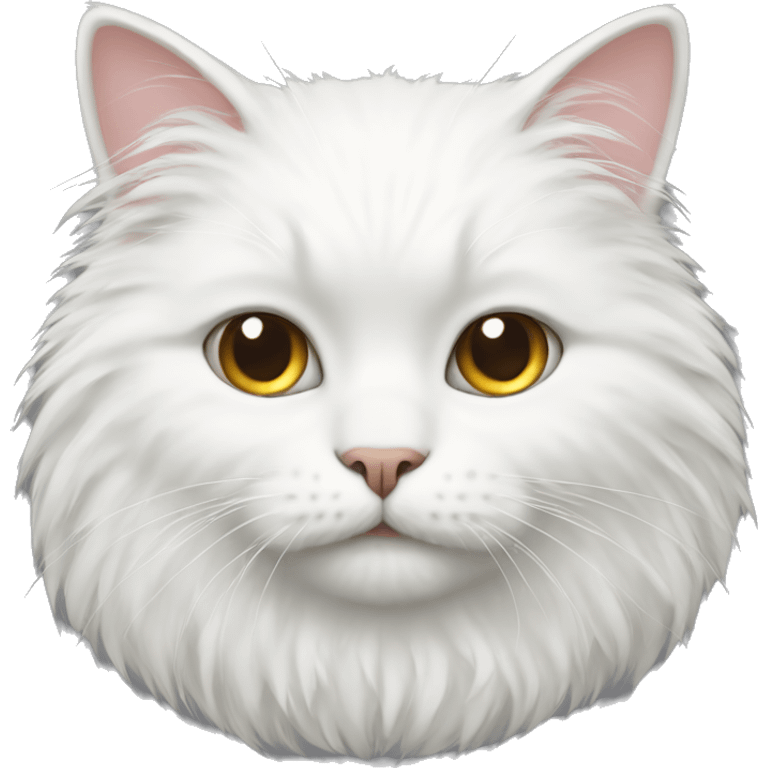 white fluffy cat emoji