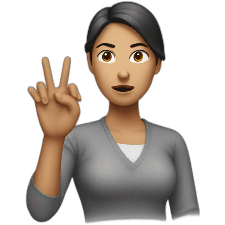 disagree gesture woman emoji