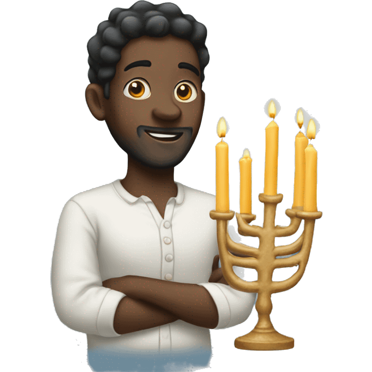 Black Hanukah  emoji