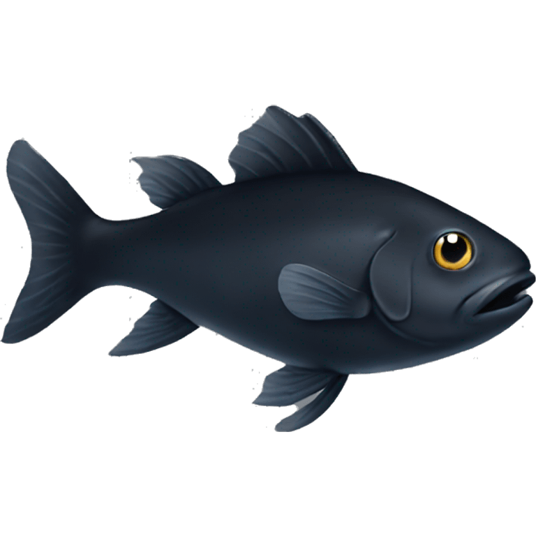 Black fish emoji