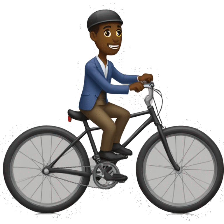 Jovenel moïs sur une velo emoji