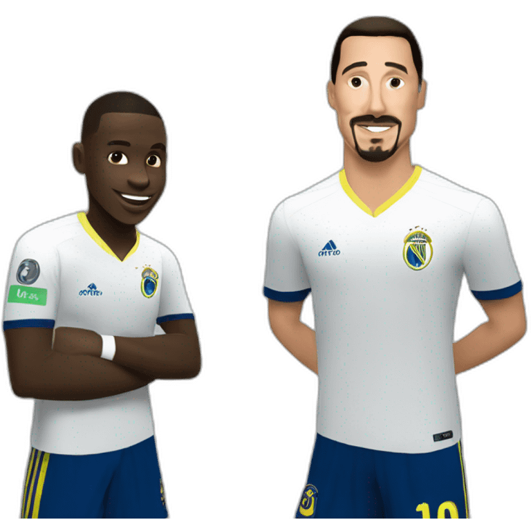 Vinicius avec zlatan emoji