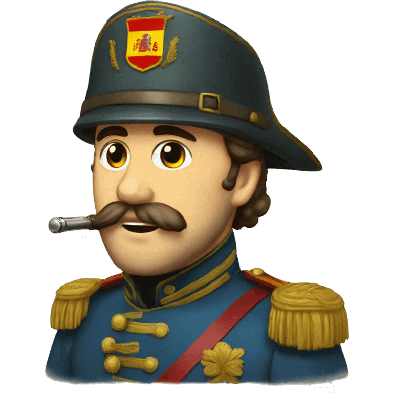 Militars with spanish flag im 1869 emoji