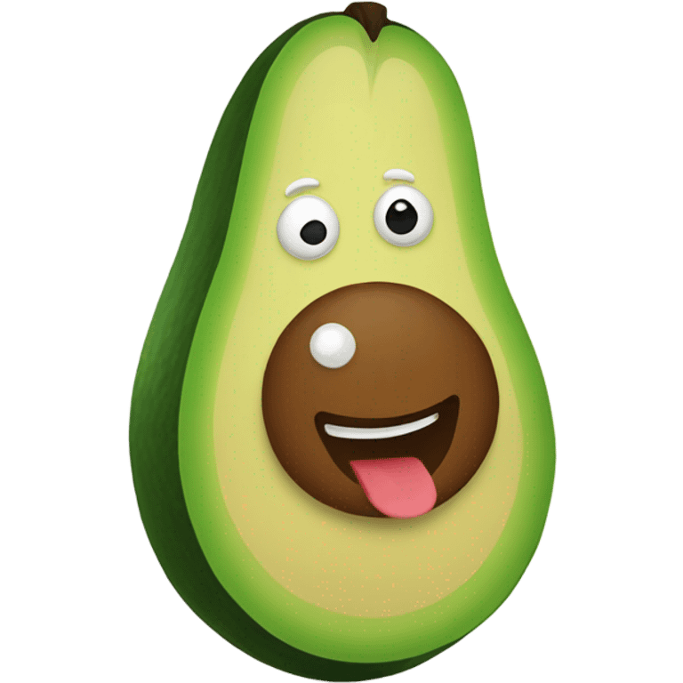 avocado waving hand emoji