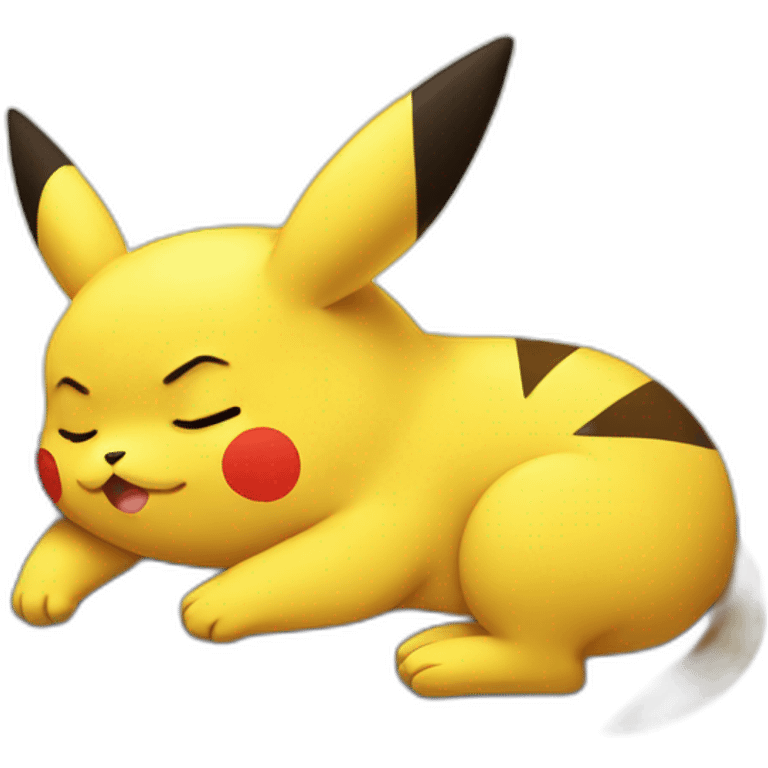 Pikachu sleeping emoji