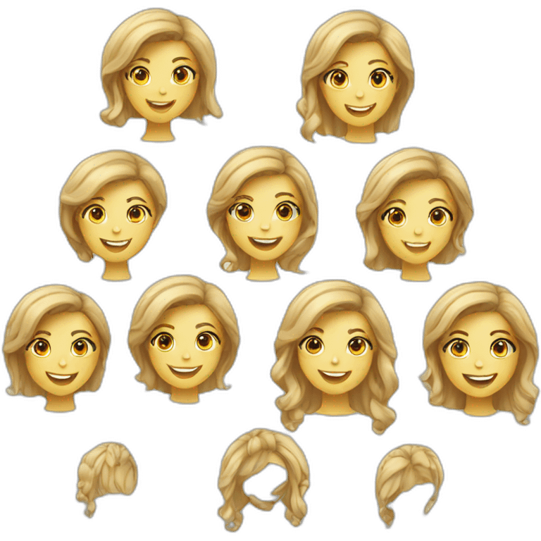 7 satisfied female customers emoji