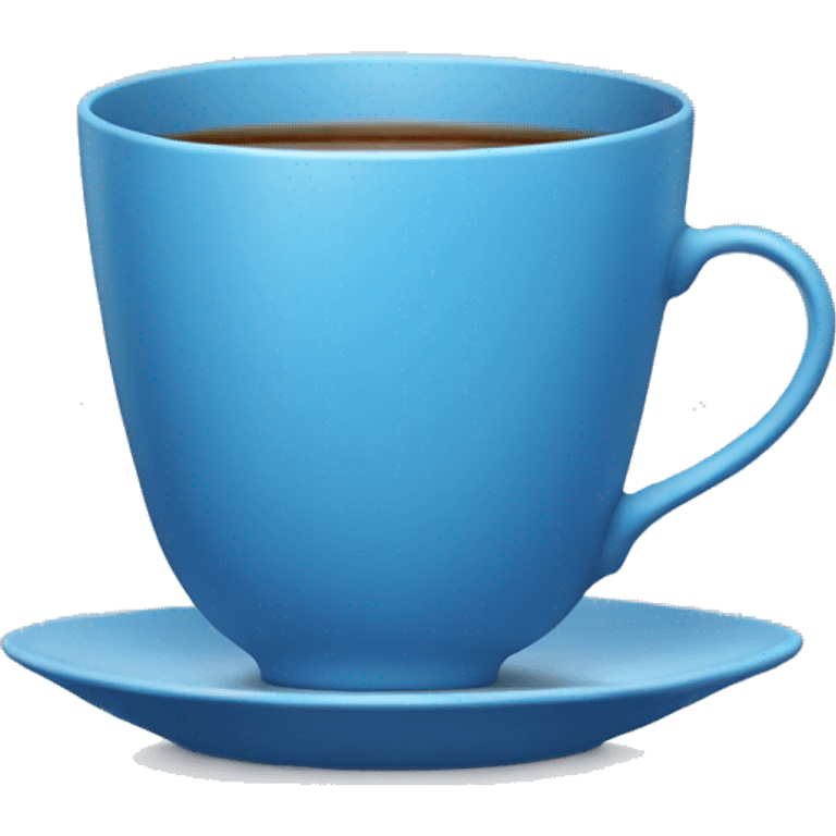 Blue cup of tea  emoji