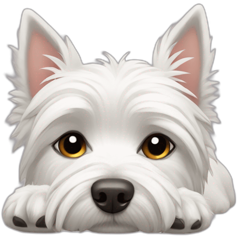 westie dormido emoji